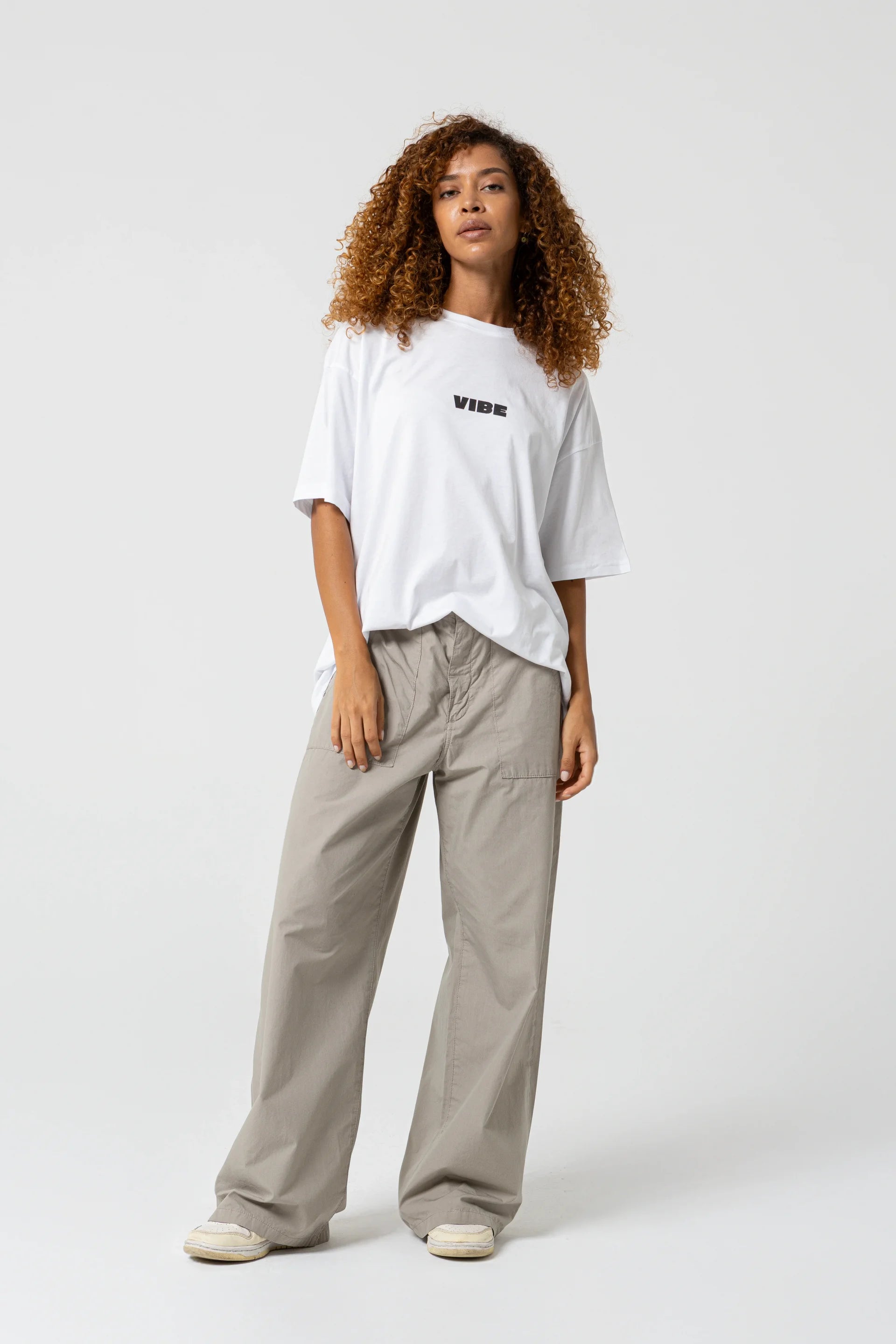 Across The World Oversize Beyaz T-Shirt