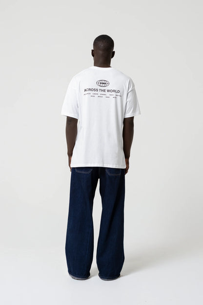 Across The World Oversize Beyaz T-Shirt
