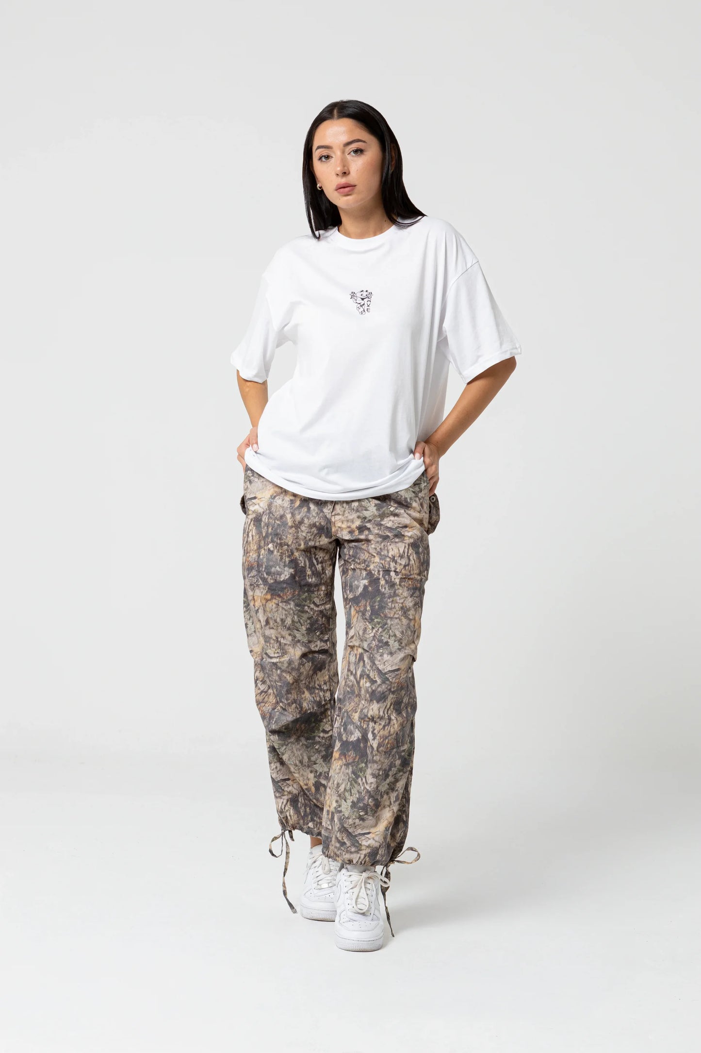 Brave Oversize Beyaz T-Shirt