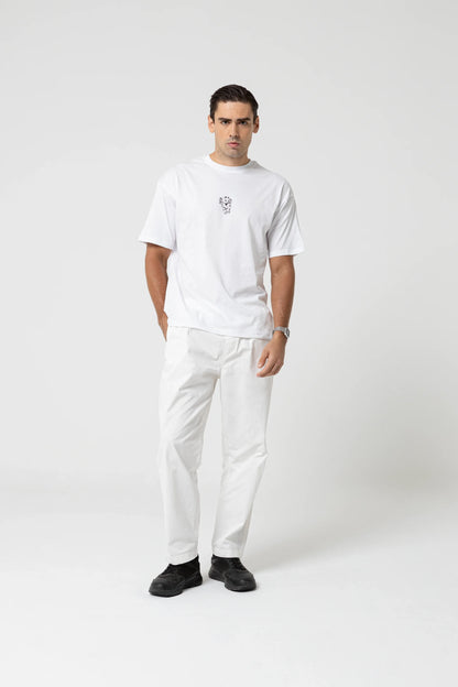 Brave Oversize Beyaz T-Shirt