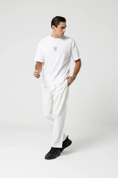 Brave Oversize Beyaz T-Shirt