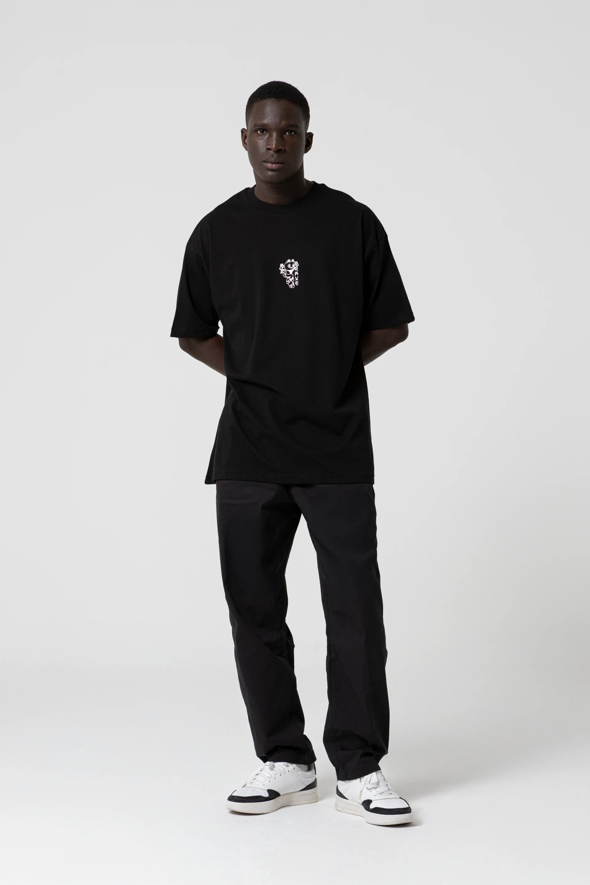 Brave Oversize Siyah T-Shirt