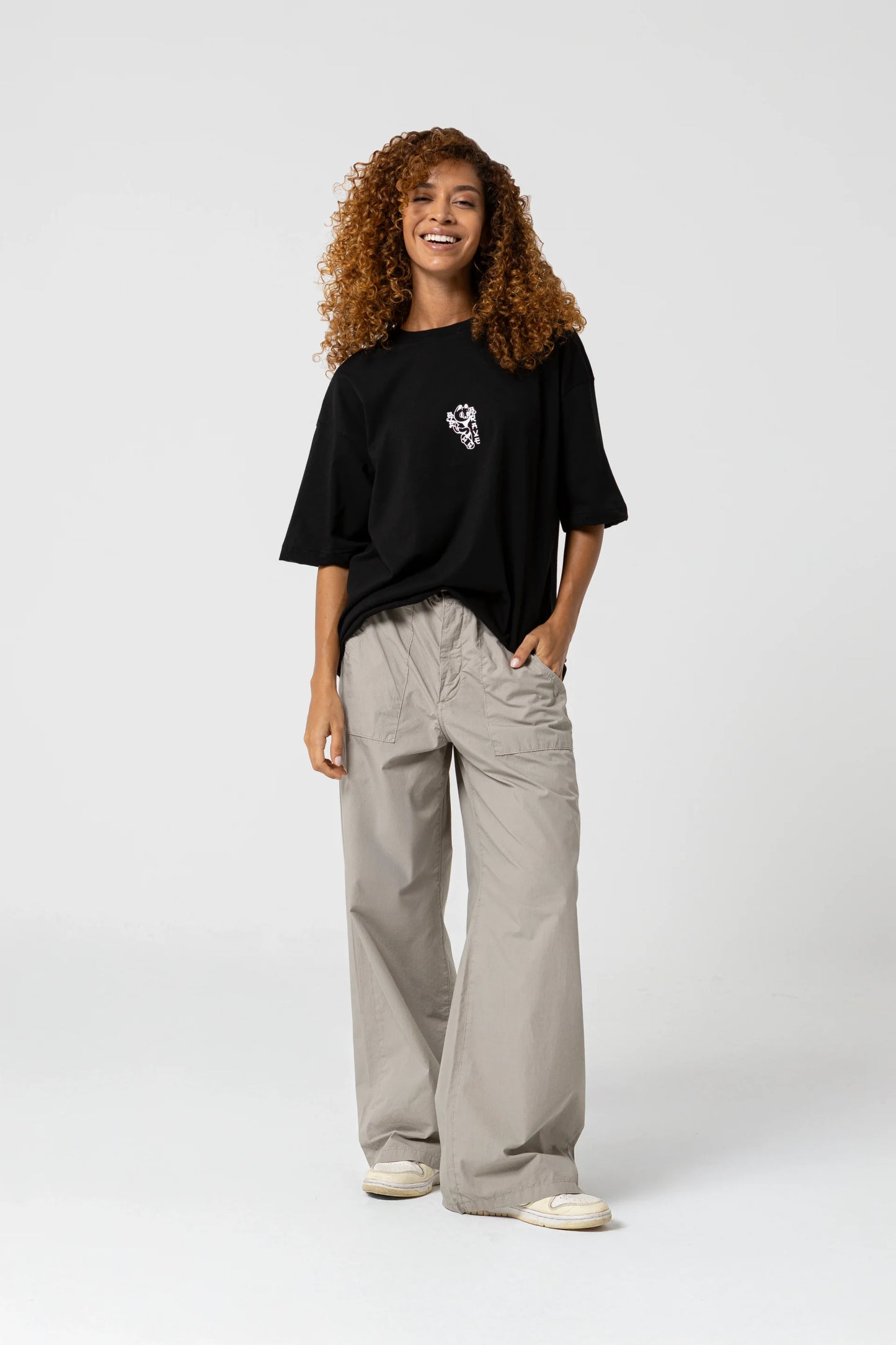 Brave Oversize Siyah T-Shirt