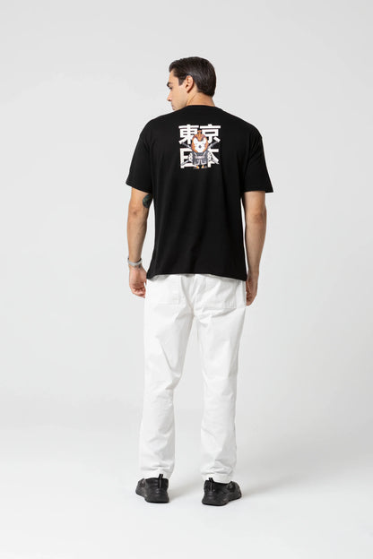 East Oversize Siyah T-Shirt