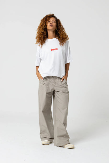 Fish Oversize Beyaz T-Shirt
