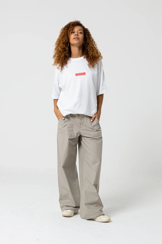 Fish Oversize Beyaz T-Shirt