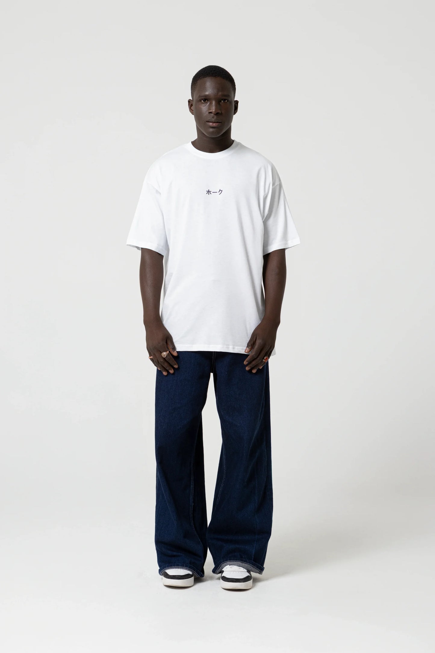 Japan House Oversize Beyaz T-Shirt