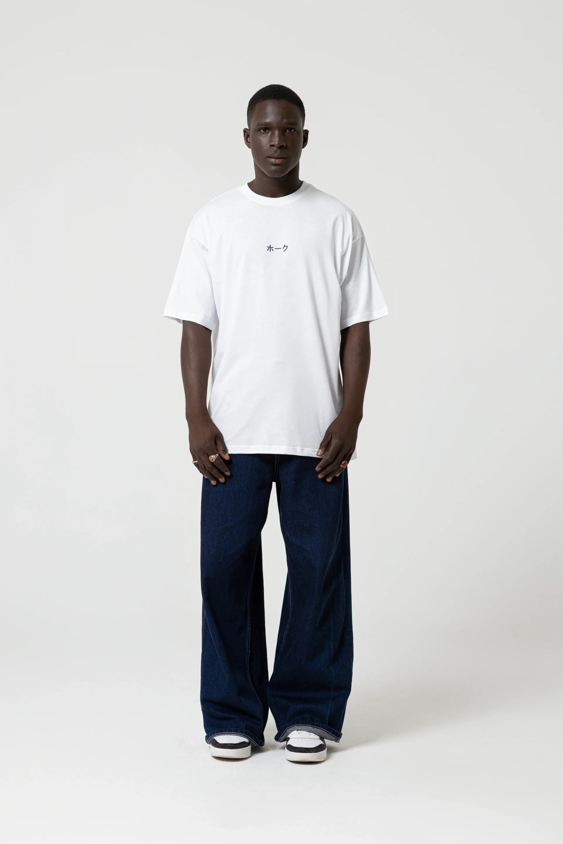 Japan House Oversize Beyaz T-Shirt