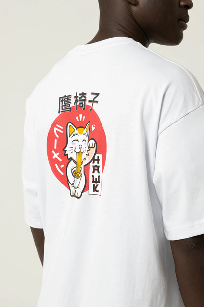 Noodle Oversize Beyaz T-Shirt