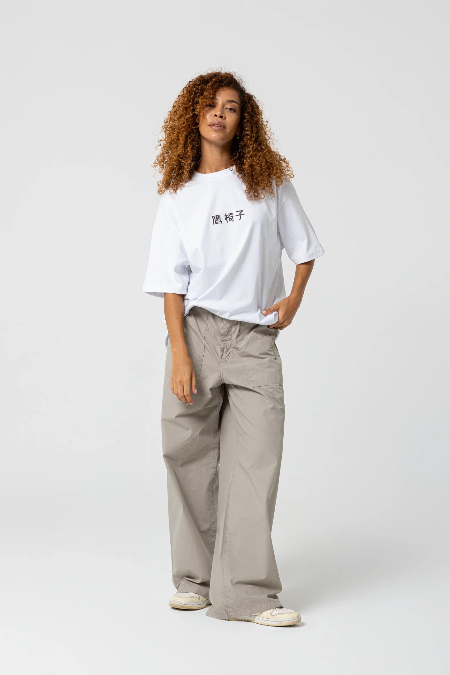 Noodle Oversize Beyaz T-Shirt