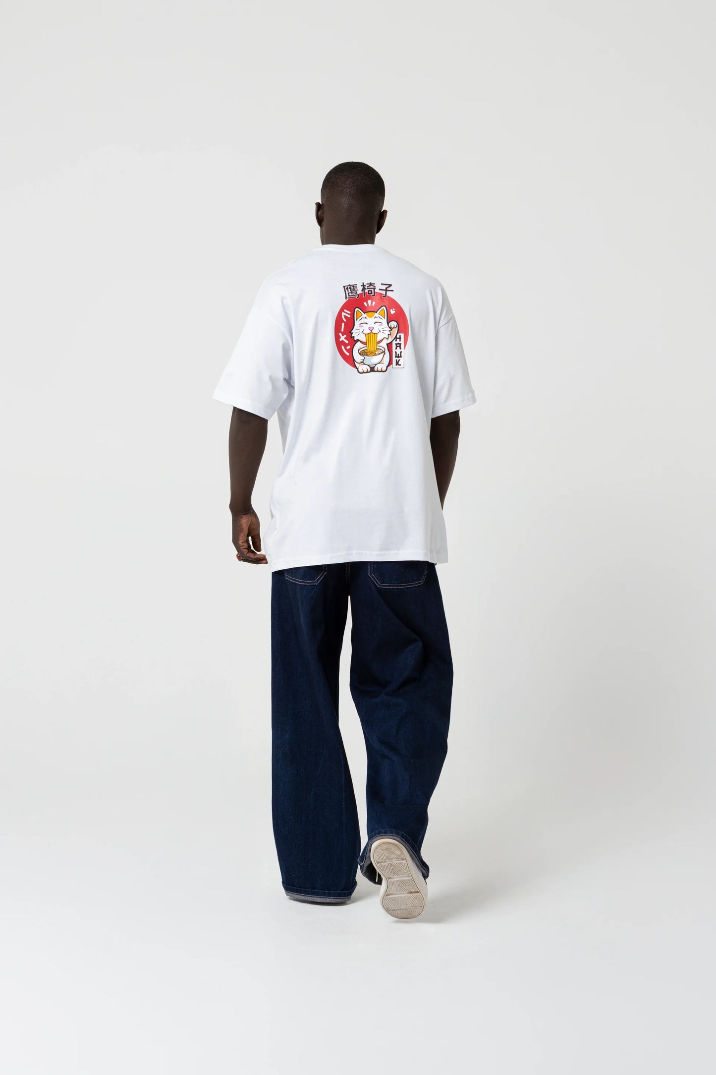Noodle Oversize Beyaz T-Shirt