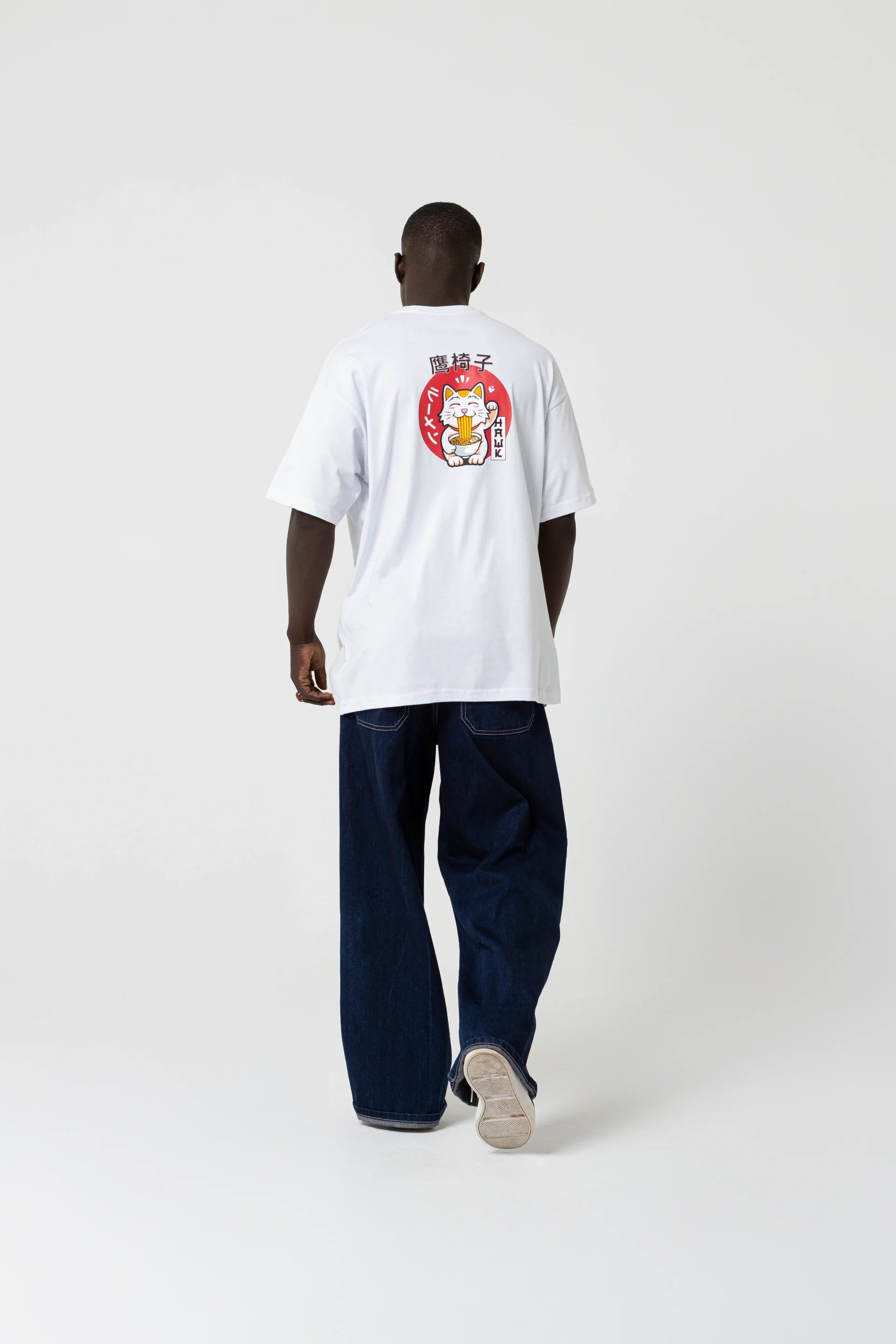 Noodle Oversize Beyaz T-Shirt
