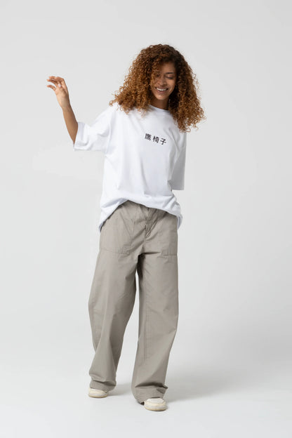 Noodle Oversize Beyaz T-Shirt