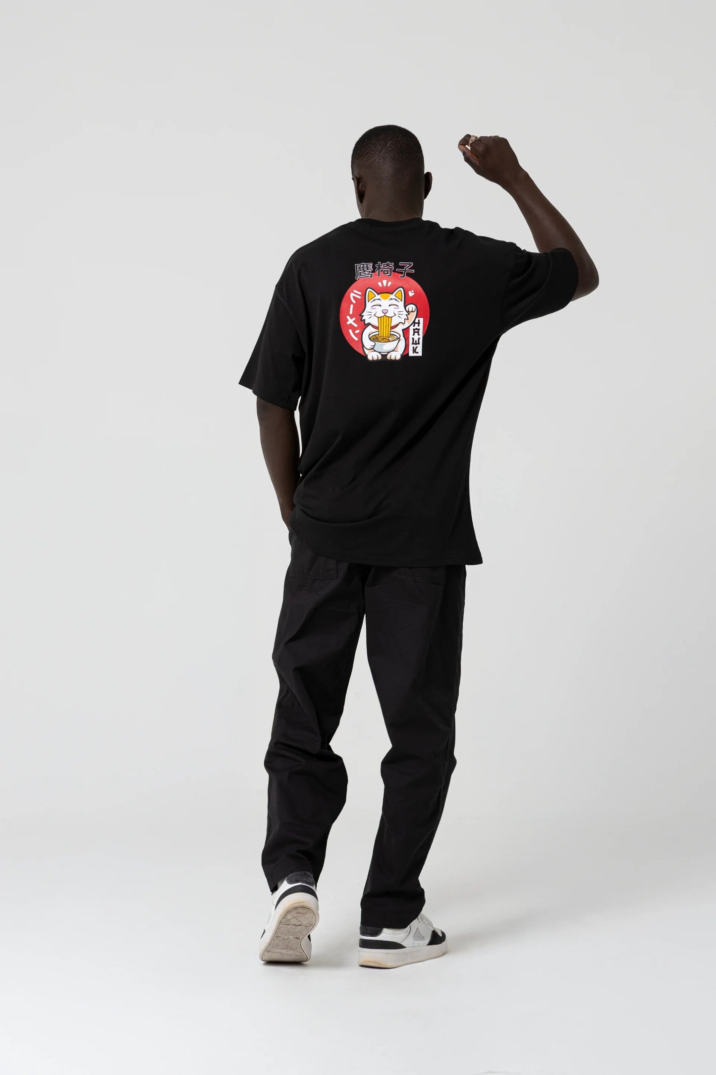 Noodle Oversize Siyah T-Shirt