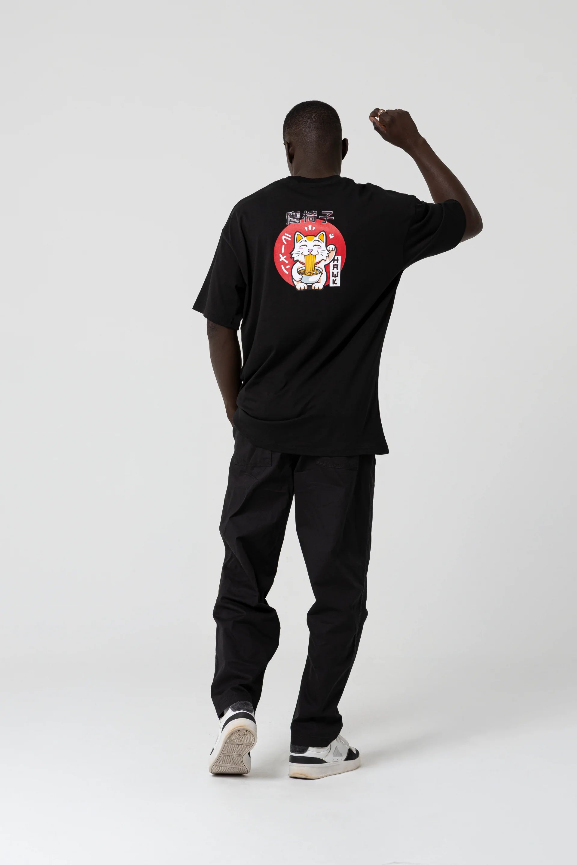 Noodle Oversize Siyah T-Shirt