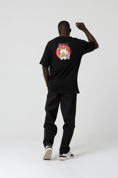 Noodle Oversize Siyah T-Shirt