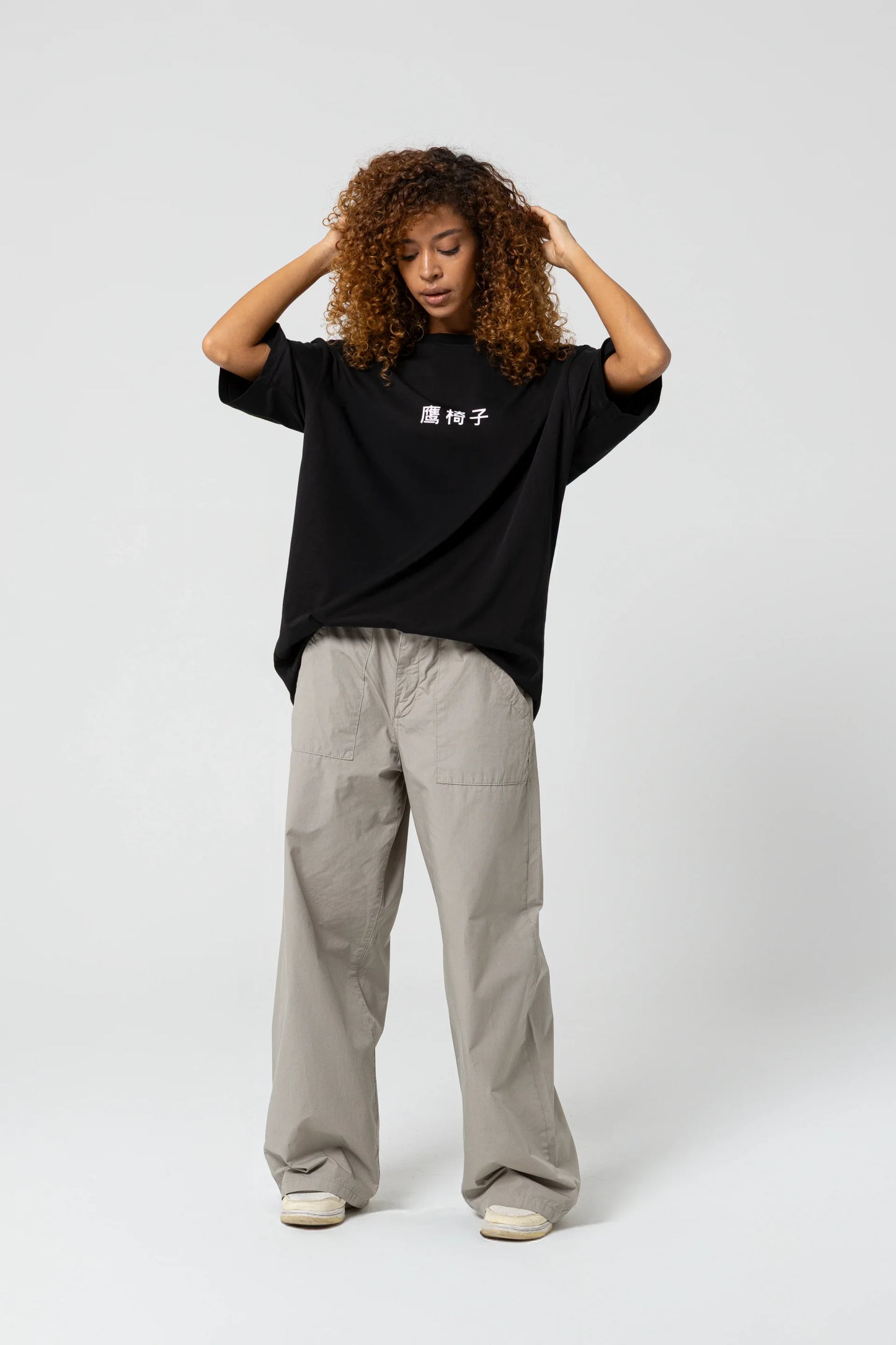 Noodle Oversize Siyah T-Shirt