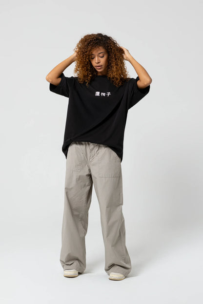 Noodle Oversize Siyah T-Shirt