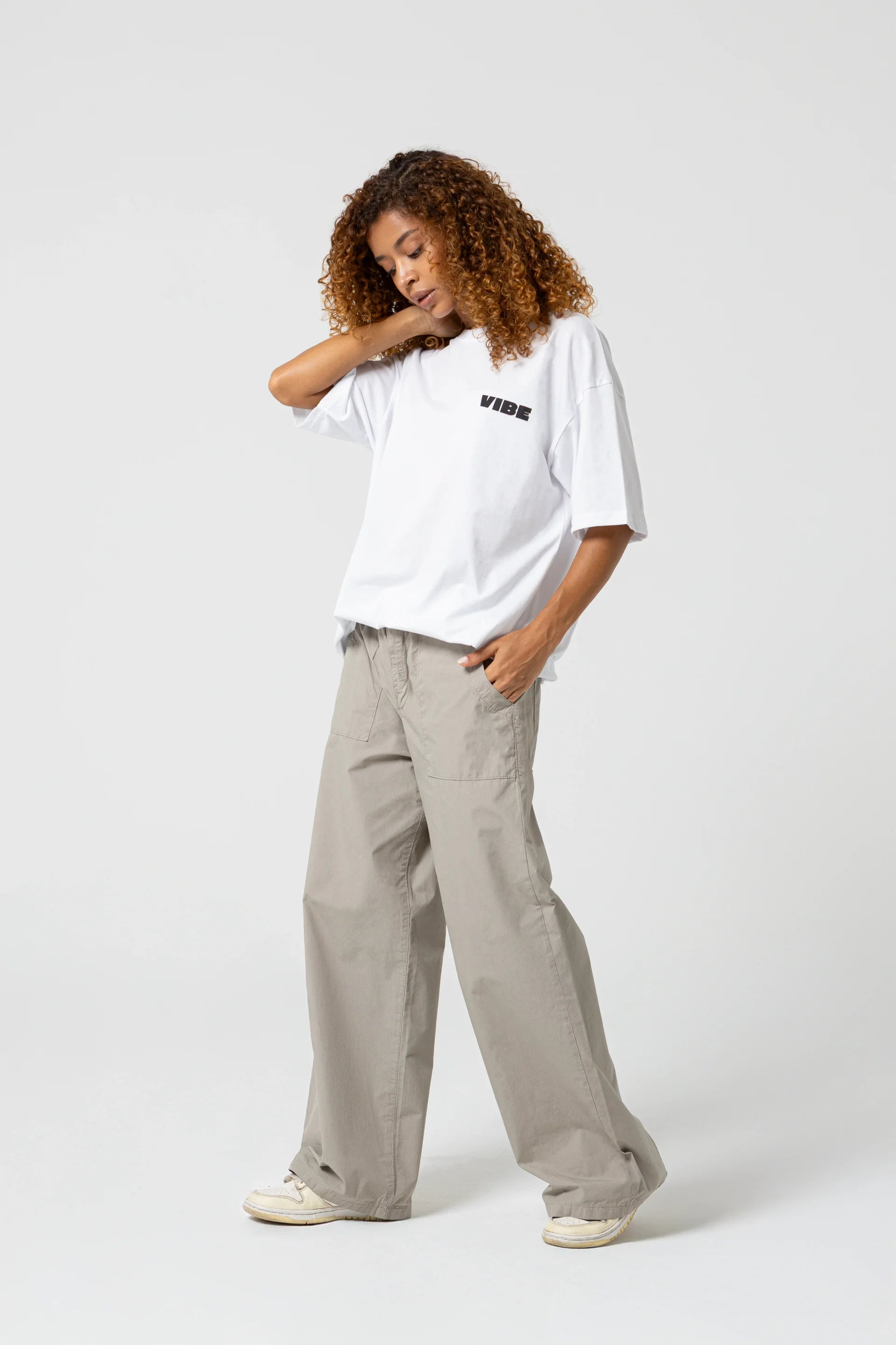 Soda Vibe Oversize Beyaz T-Shirt