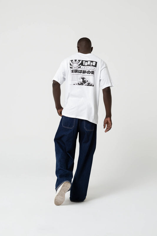 Tokyo Oversize Beyaz T-Shirt