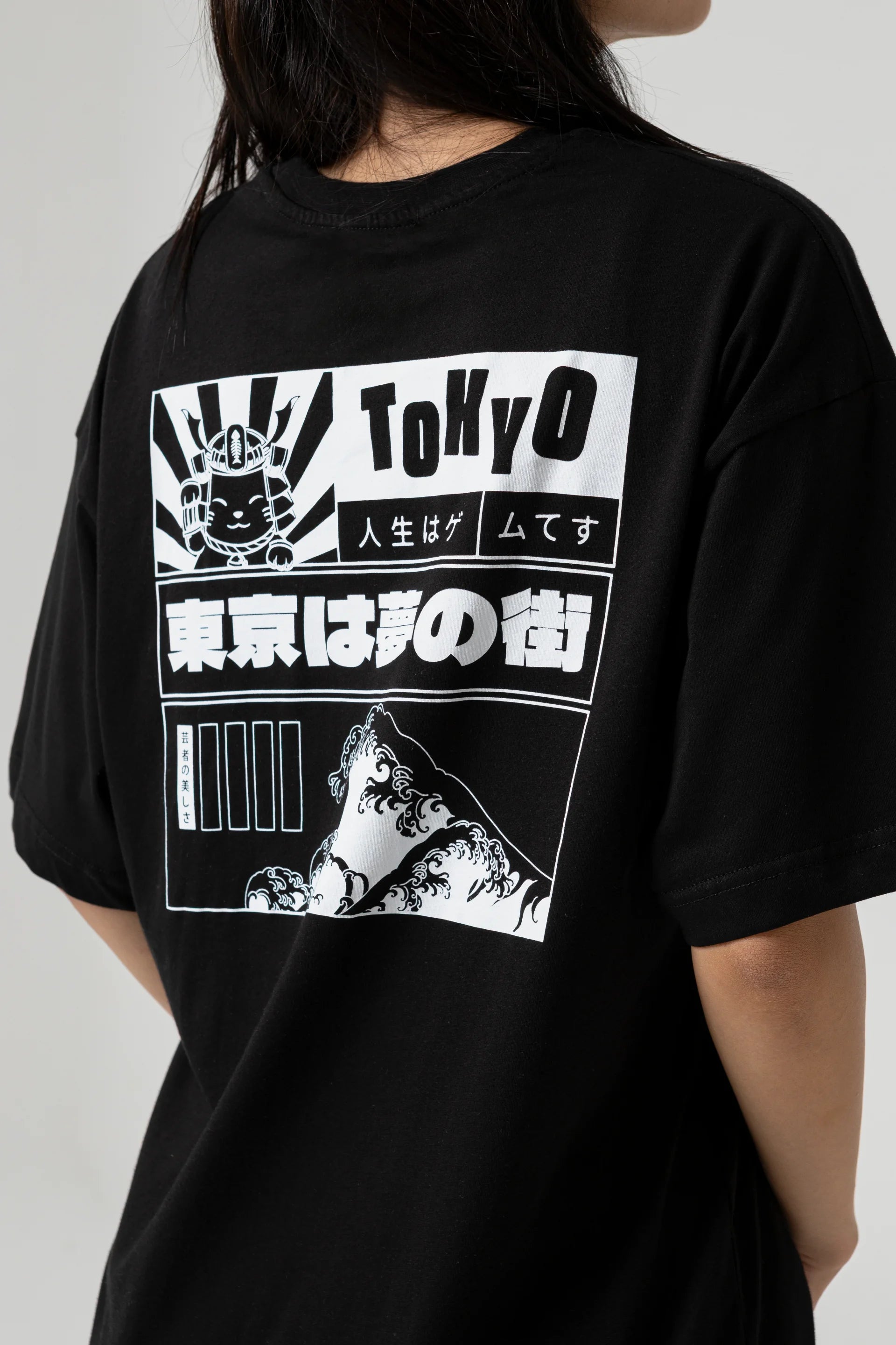 Tokyo Oversize Siyah T-Shirt