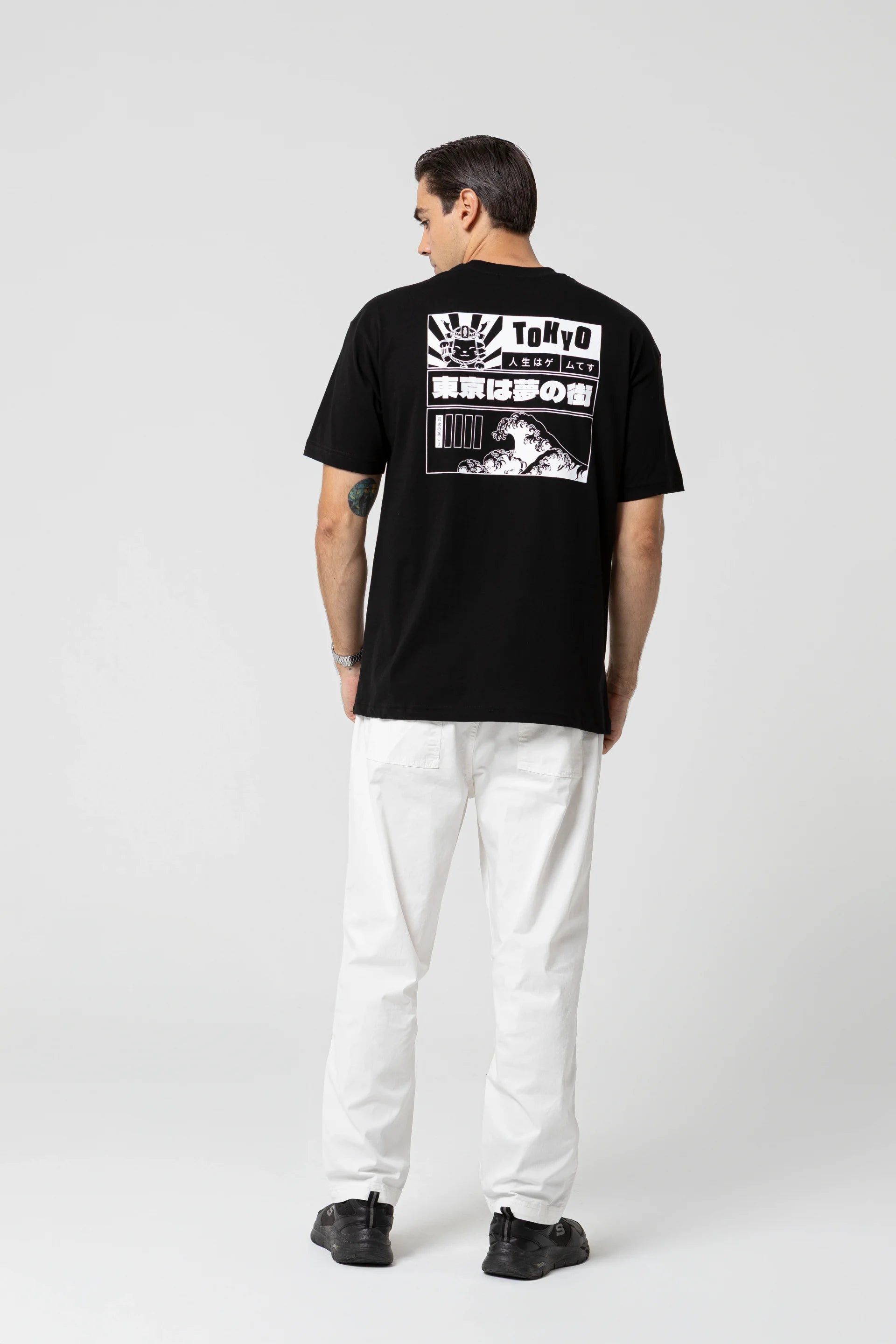 Tokyo Oversize Siyah T-Shirt