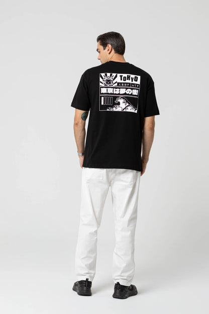 Tokyo Oversize Siyah T-Shirt