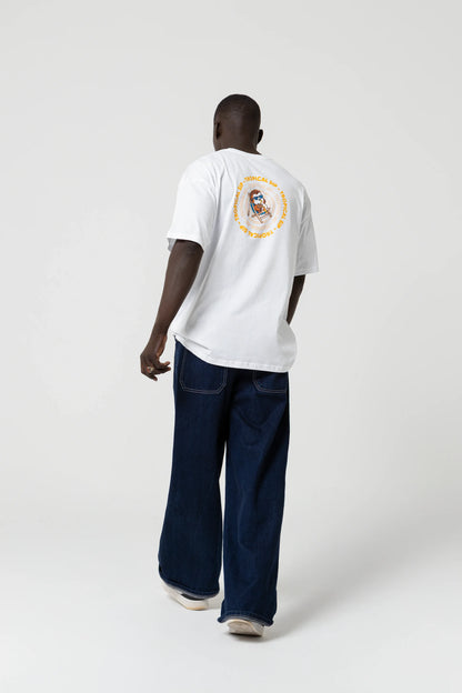 Tropical Oversize Beyaz T-Shirt
