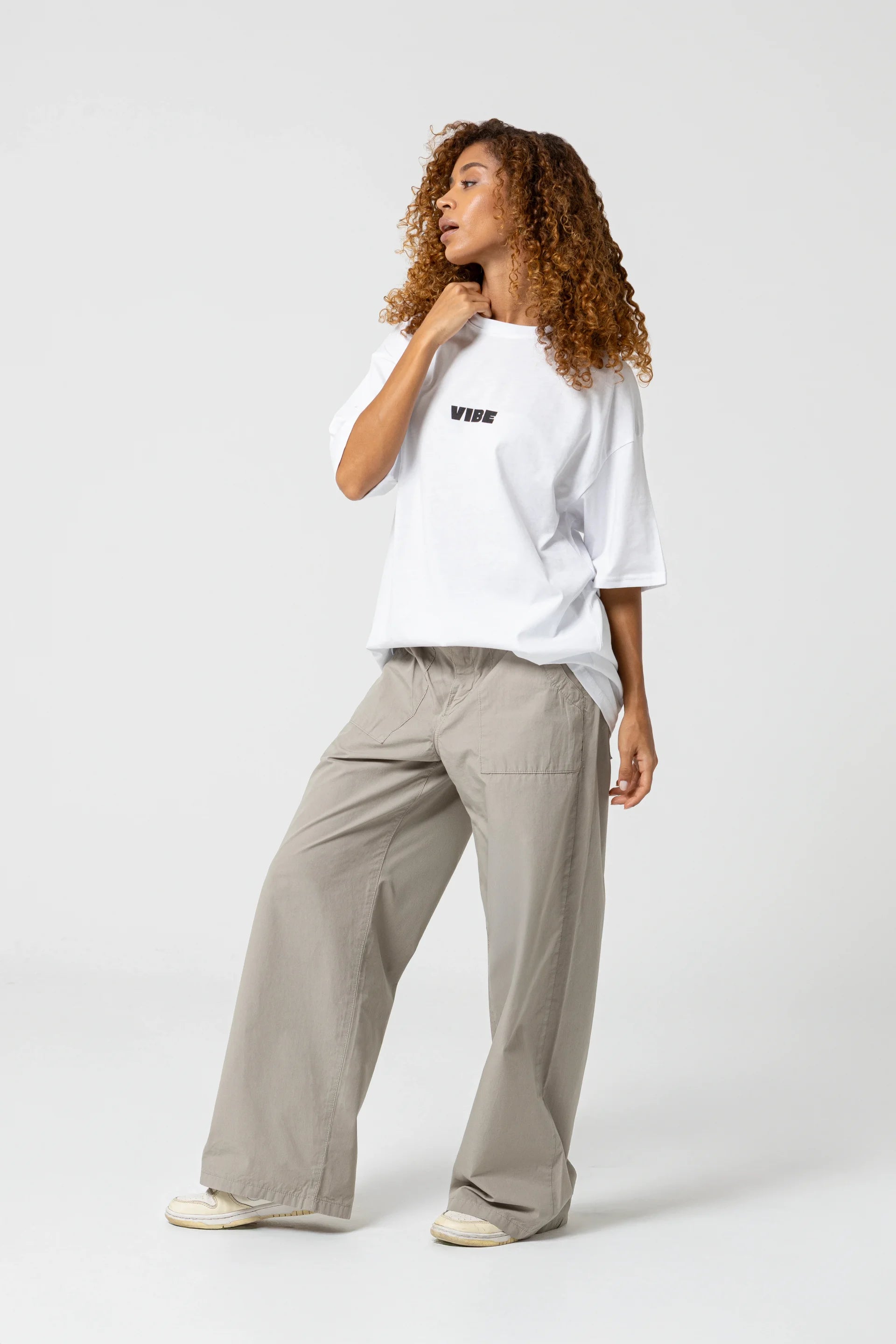 Vibe Since 1991 Oversize Beyaz T-Shirt