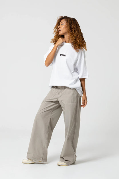 Vibe Since 1991 Oversize Beyaz T-Shirt