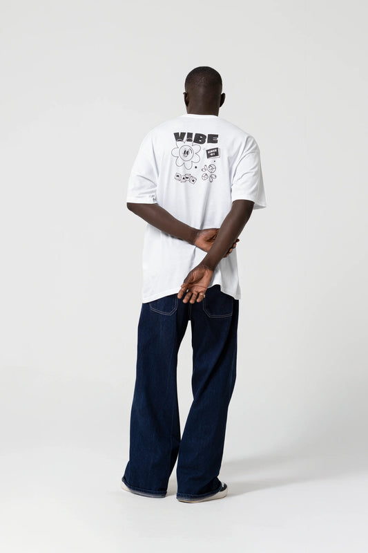 Vibe Since 1991 Oversize Beyaz T-Shirt