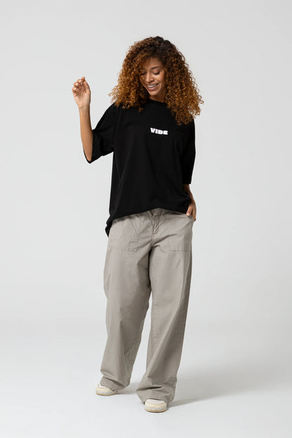 Vibe Since 1991 Oversize Siyah T-Shirt