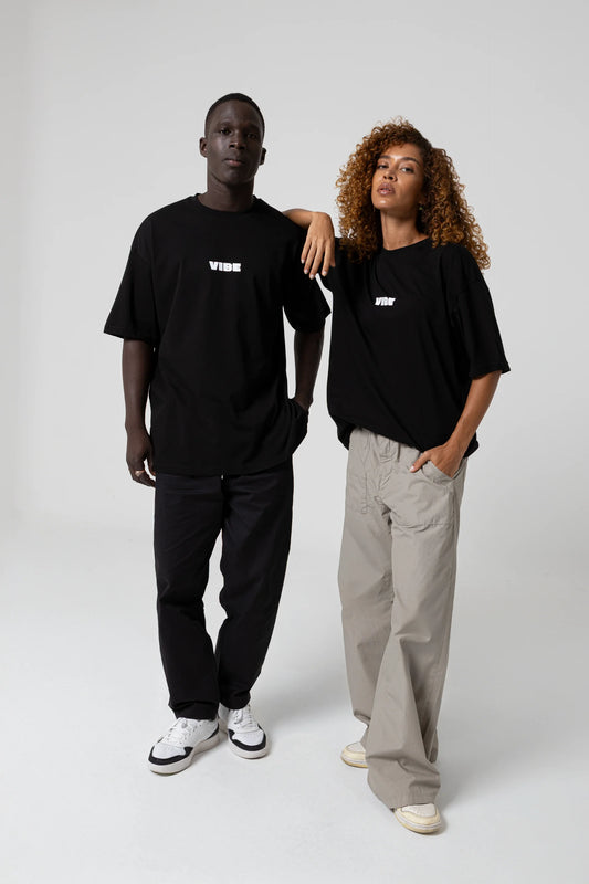 Vibe Since 1991 Oversize Siyah T-Shirt