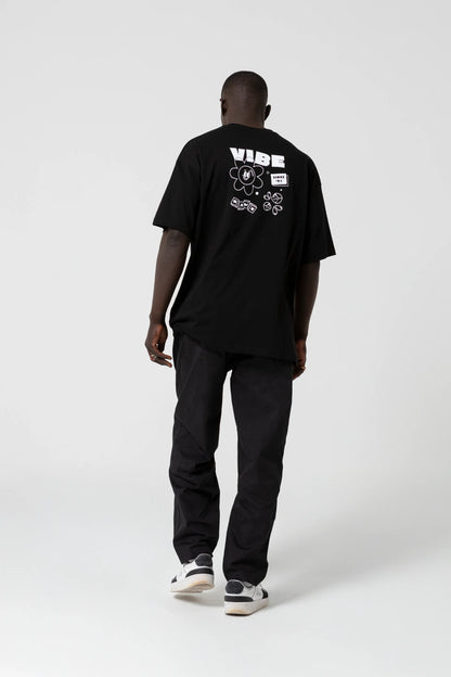 Vibe Since 1991 Oversize Siyah T-Shirt